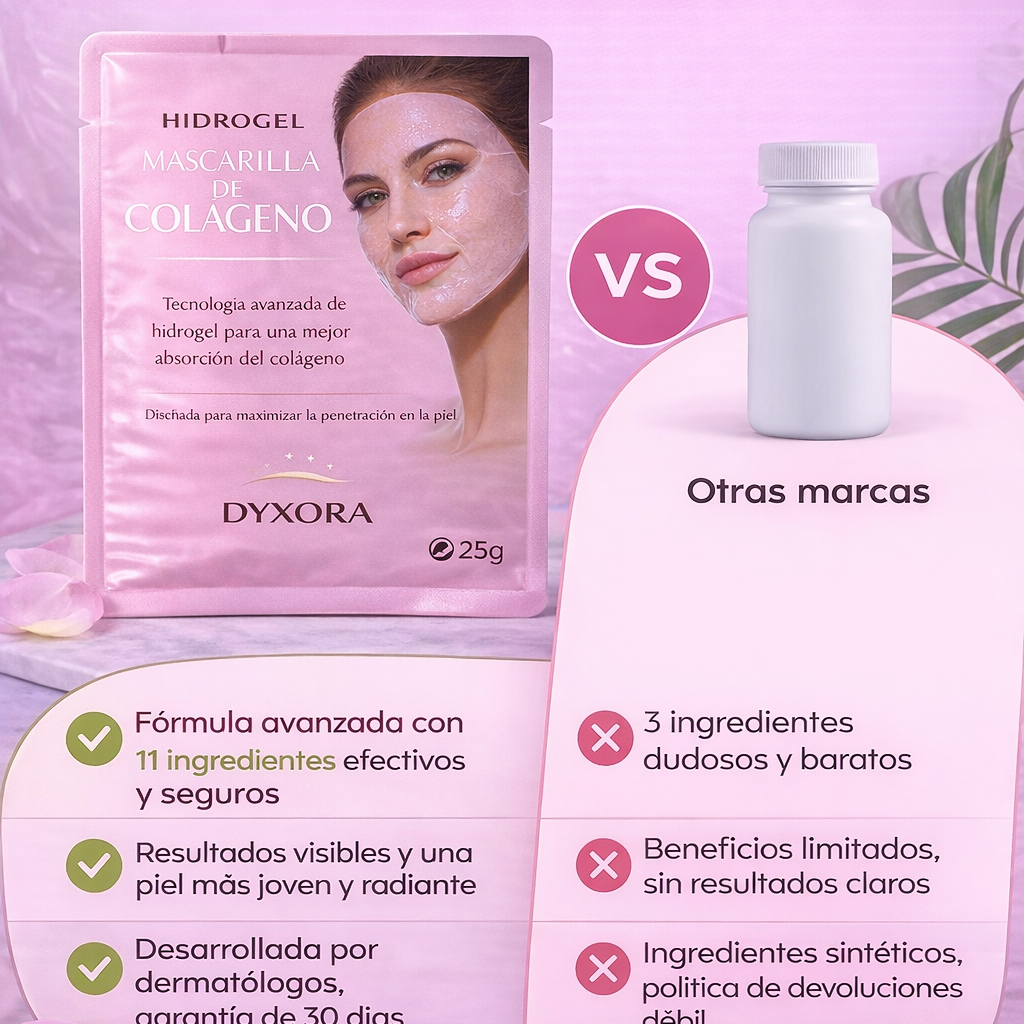 Mascarilla hidrogel de colágeno